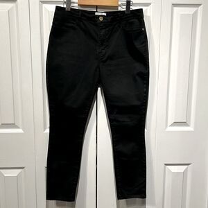 Frame‎ Le High Skinny Black Coated Jeans Pants Size 31